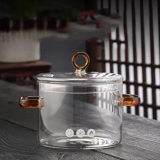1.5L Transparent Glass Soup Pot