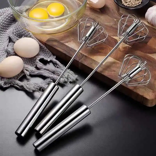 Semi-Automatic Stainless Steel Egg Beater